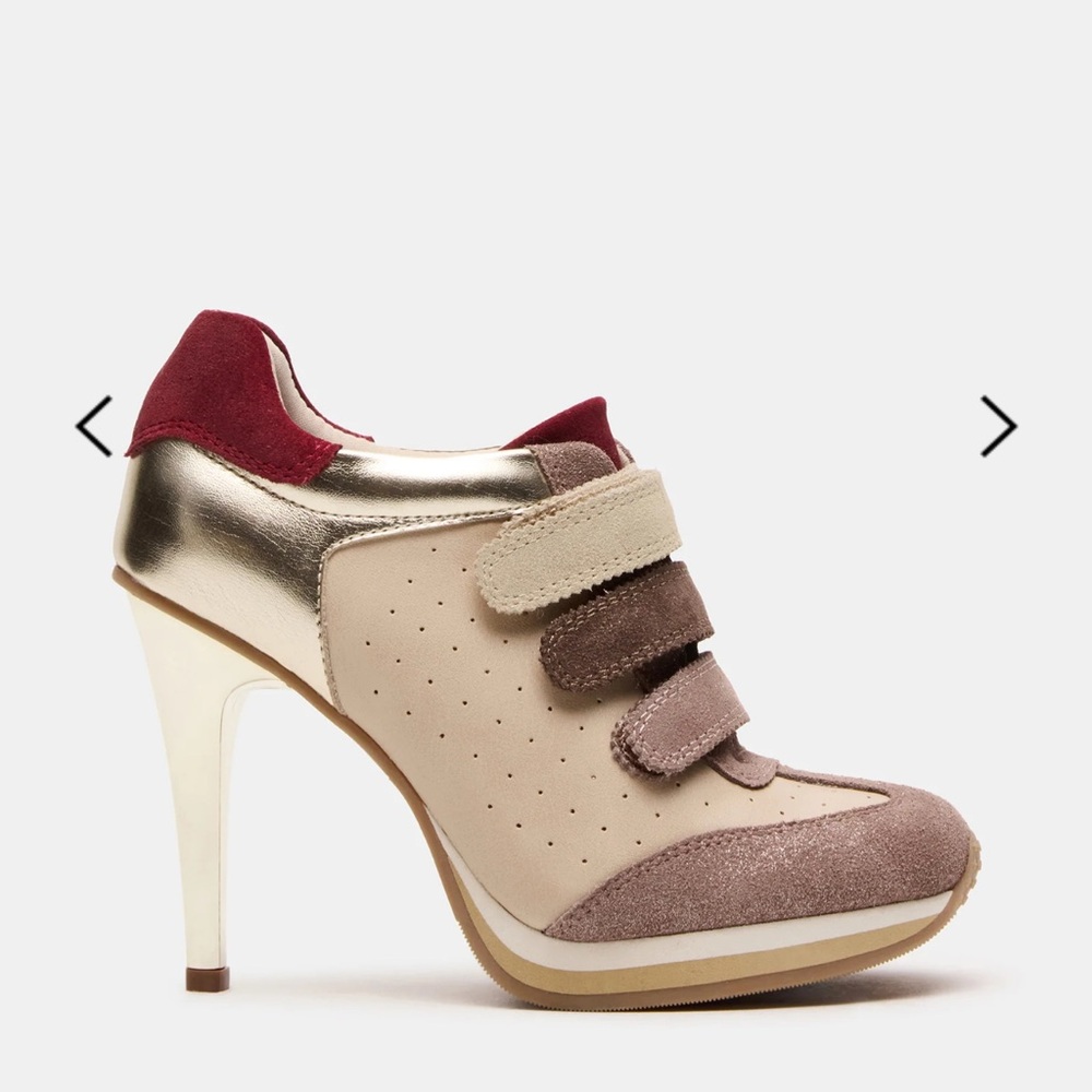 Steve Madden Gold and Red Heels